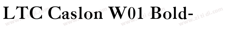 LTC Caslon W01 Bold字体转换